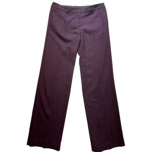 The Limited Women's Straight Leg Dress Pants Flat Front Stretch Size 6 Maroon